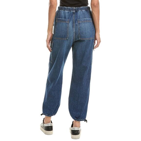 Askk Ny Womens Gunnison Parachute Jean, Blue - Picture 2 of 3